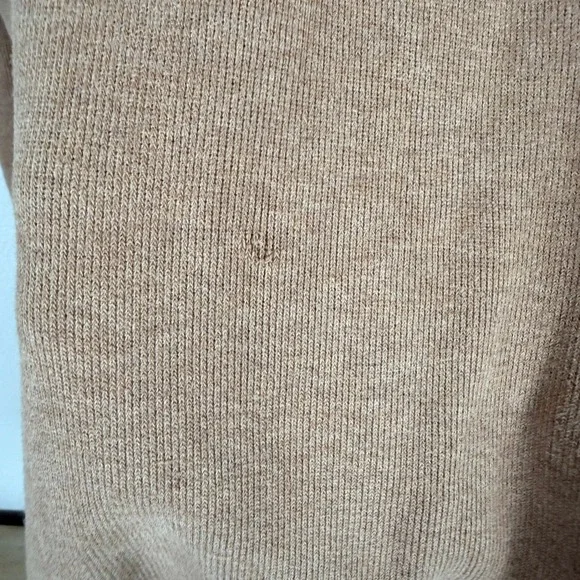 Polo Ralph Lauren 1/4 Zip Pullover Mens XLT Brown Cotton Ribbed Sweater - Picture 4 of 7